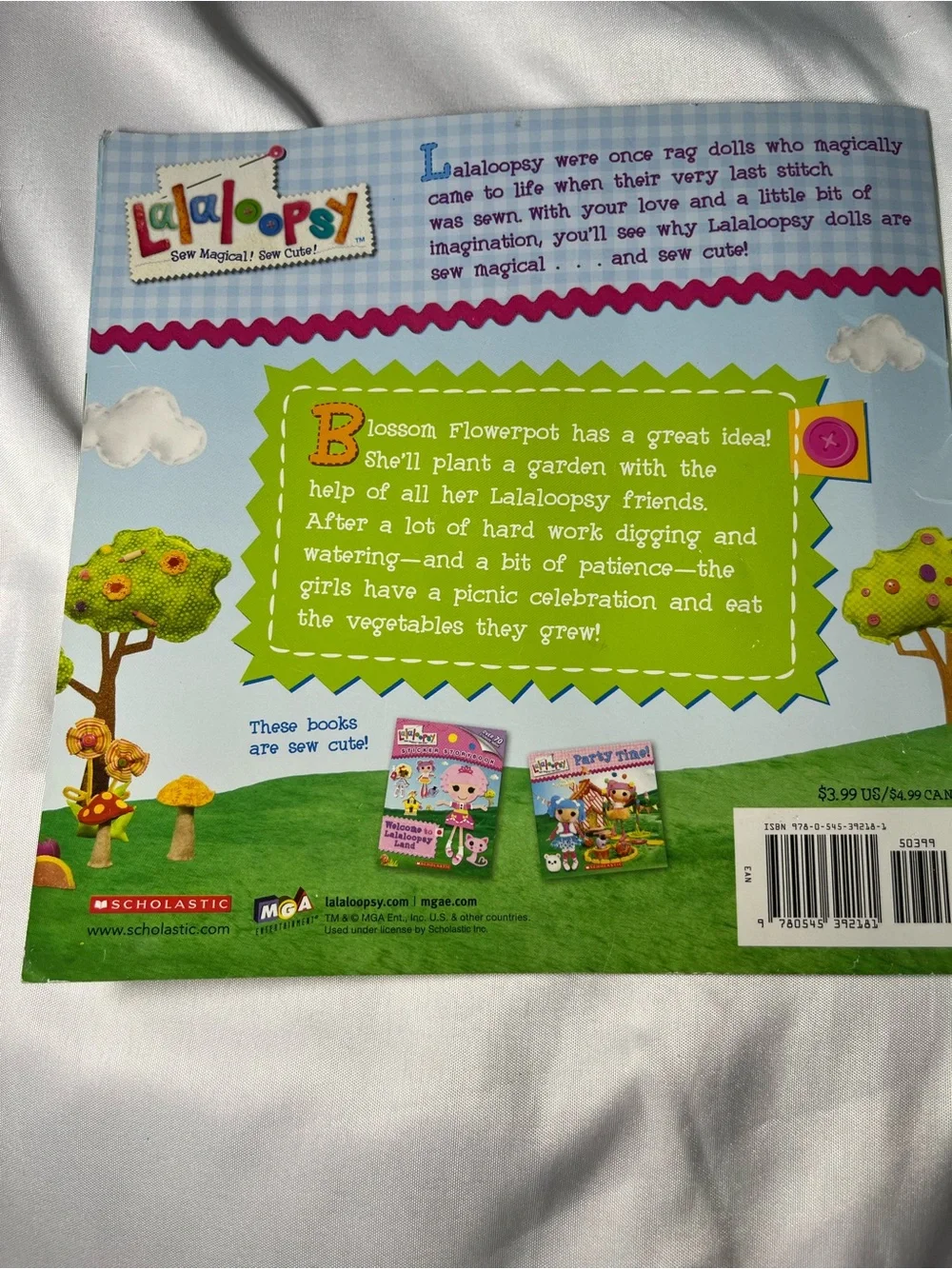 Lalaloopsy Let’s Grow a Garden! Paperback Book 2012 Scholastic Lauren Cecil